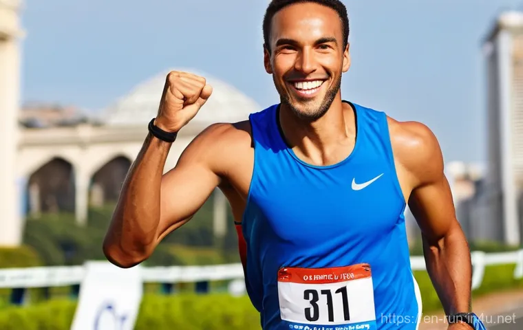 러닝 대회 사진 서비스 이용법 - **Pre-Race Photo Game Plan: Confident and Vibrant Runner**
    "A female runner in her late 20s, wit...