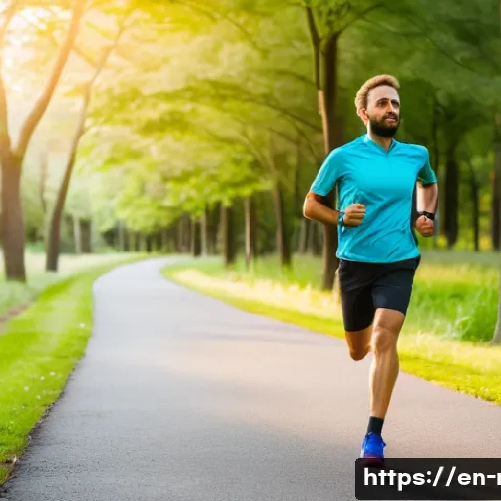 러닝 초보자의 흔한 실수 - A young adult runner warming up outdoors in early morning light, performing dynamic stretches like l...